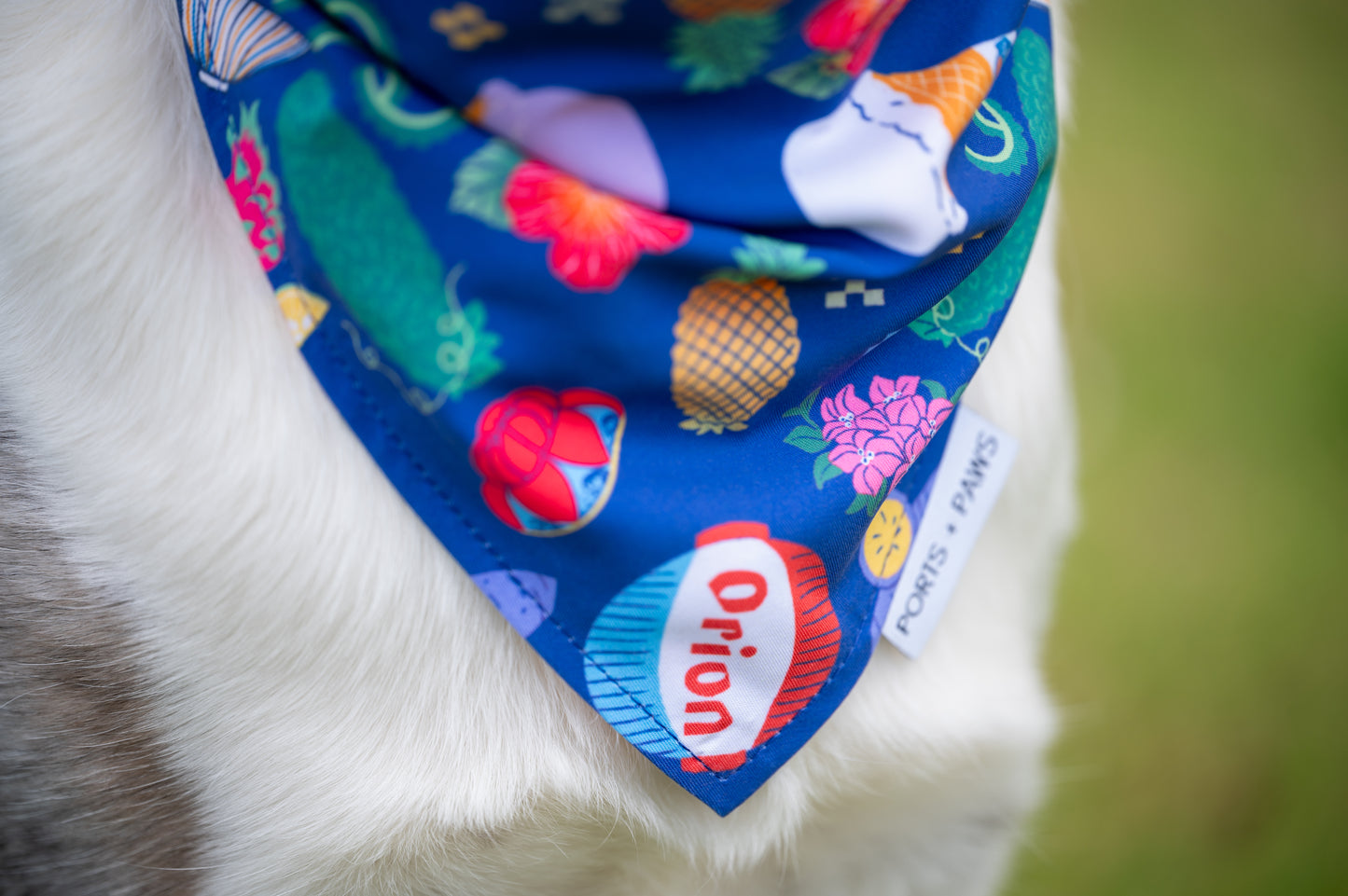 QUICK DRY BANDANA - OKINAWAN FESTIVAL NAVY