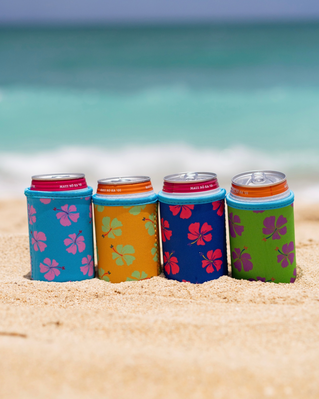 KOOZIE - HIBISCUS BLUE PAWAIIAN