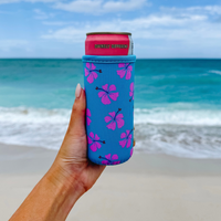 KOOZIE - HIBISCUS BLUE PAWAIIAN