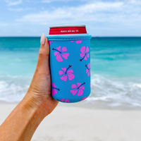 KOOZIE - HIBISCUS BLUE PAWAIIAN