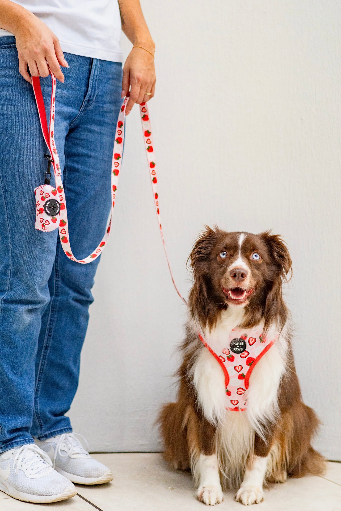 ADJUSTABLE HARNESS - STRAWBERRY MOCHI