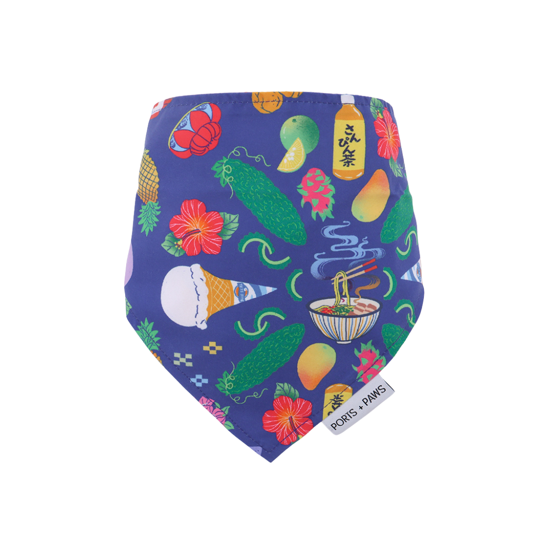 QUICK DRY BANDANA - OKINAWAN FESTIVAL NAVY