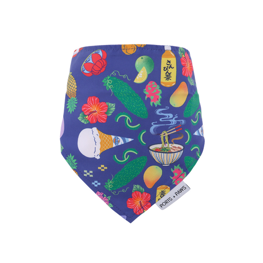 QUICK DRY BANDANA - OKINAWAN FESTIVAL NAVY