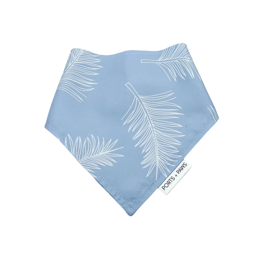 QUICK DRY BANDANA - CLOUD BLUE PALM