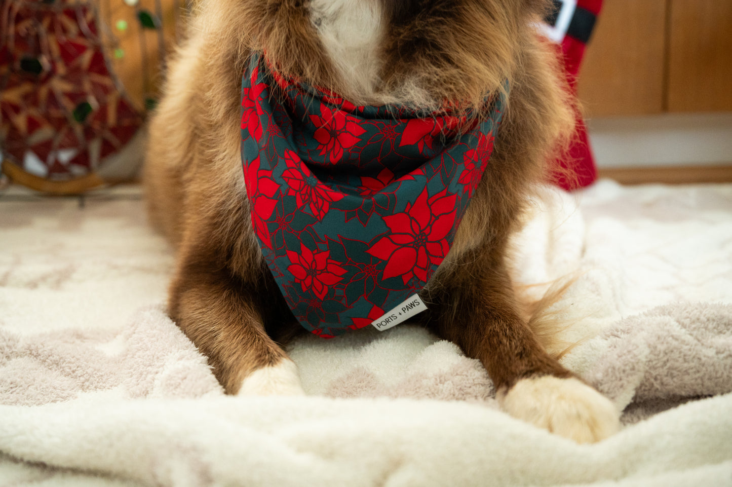 QUICK DRY BANDANA - POINSETTIA