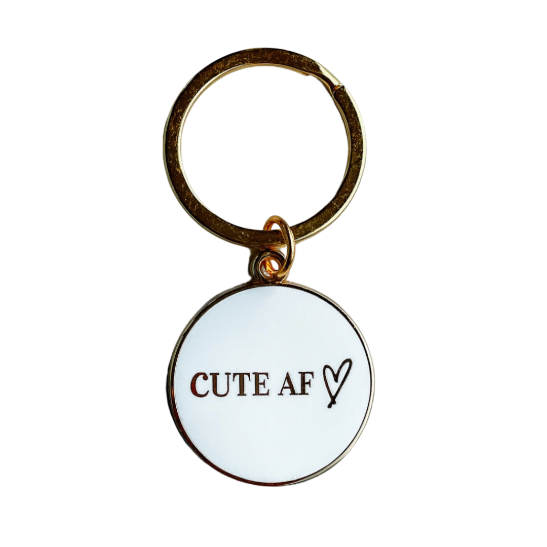 CUTE AF DOG CHARM/KEYCHAIN