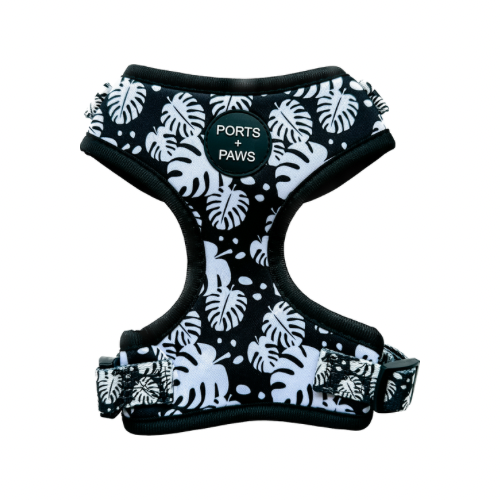 ADJUSTABLE HARNESS - MONSTERA BLACK/WHITE