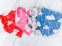 QUICK DRY BANDANA - ANTHURIUM BLUE