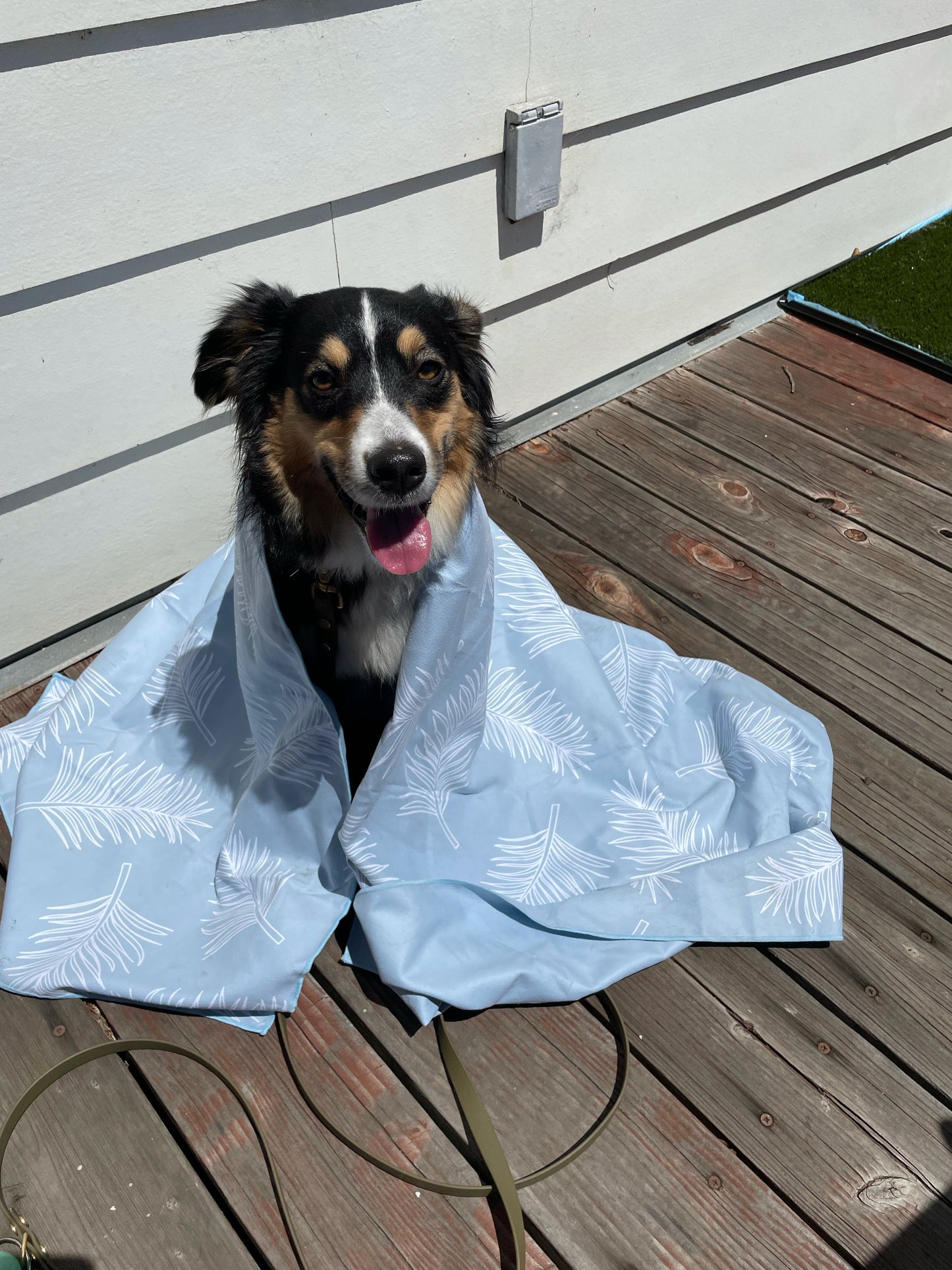 TOWEL - CLOUD BLUE PALM